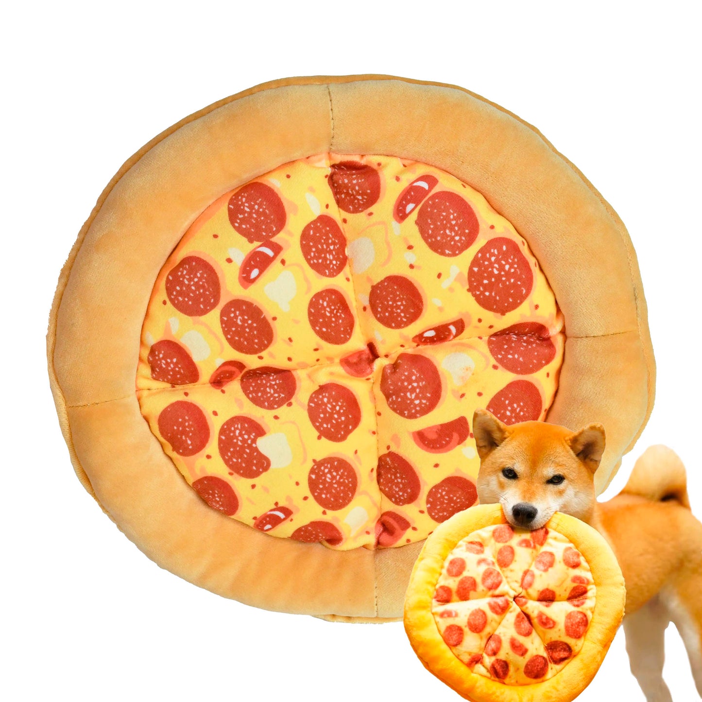 Juguete de Peluche con Sonido en Forma de Pizza