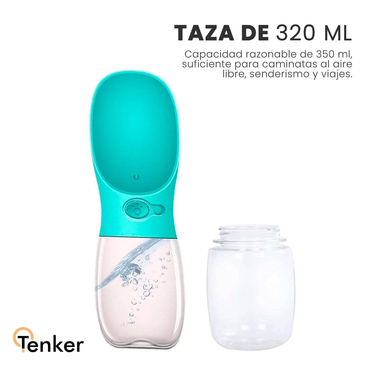 dispensador de ayuda para perros azul