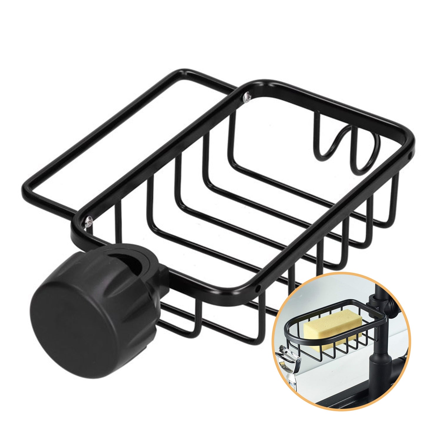Soporte de Esponja y Organizador de Fregadero de Cocina