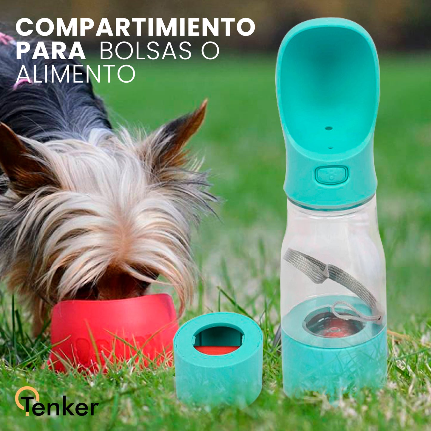 botella de agua para perros azul lifestyle 4