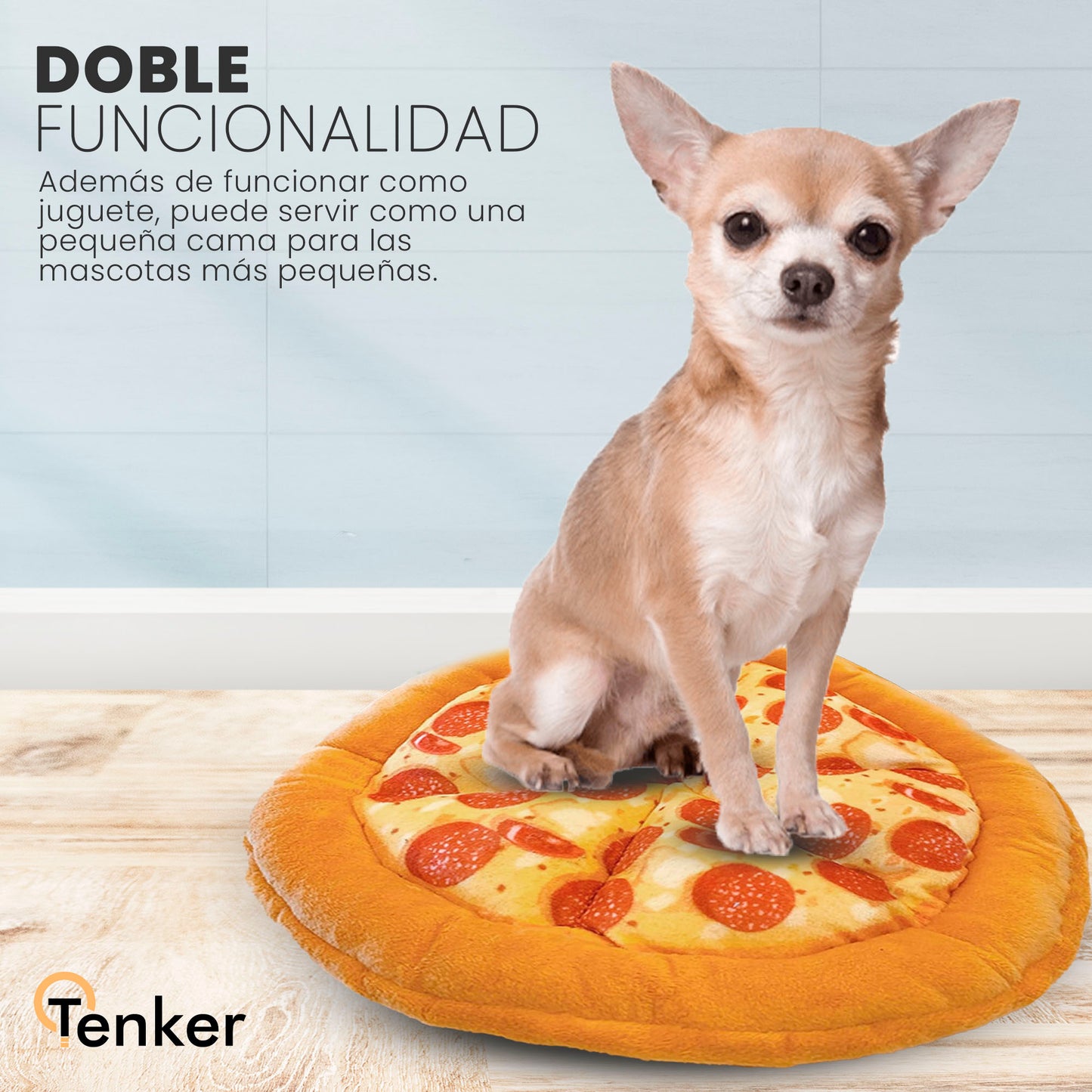 Juguete de Peluche con Sonido en Forma de Pizza