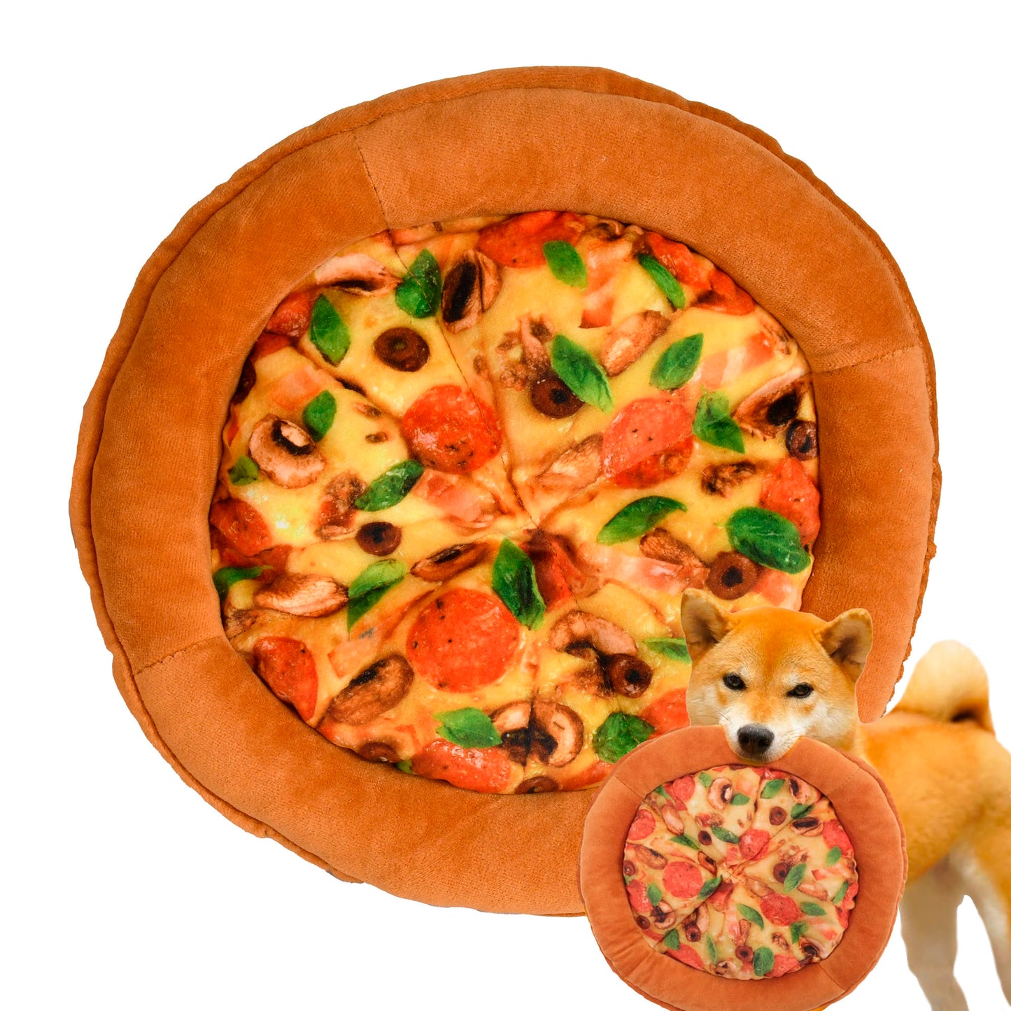 Juguete de Peluche con Sonido en Forma de Pizza