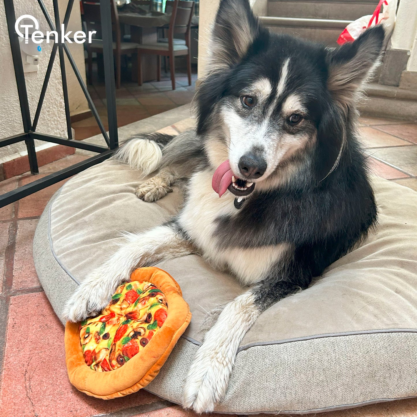 Juguete de Peluche con Sonido en Forma de Pizza