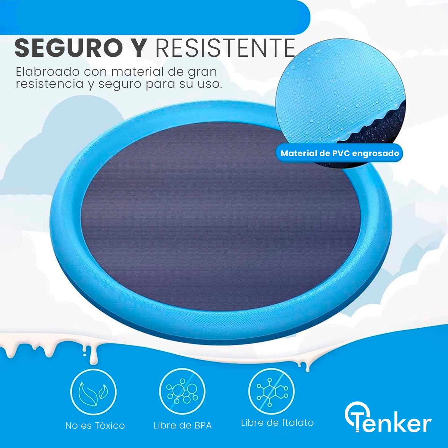 Almohadilla Inflable de Salpicaduras de 170CM